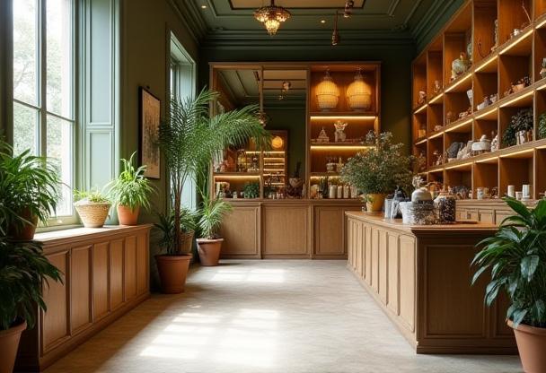 Intérieur raffiné de la Boutique Animale Parisienne